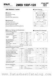 2MBI150F-120 datasheet pdf Fuji Electric