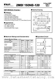 2MBI150NB-120 datasheet pdf Fuji Electric