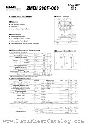 2MBI200F-060 datasheet pdf Fuji Electric