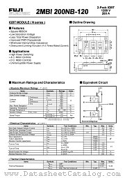 2MBI200NB-120 datasheet pdf Fuji Electric