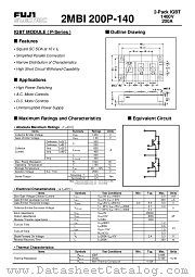 2MBI200P-140 datasheet pdf Fuji Electric