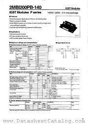 2MBI200PB-140 datasheet pdf Fuji Electric