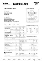 2MBI25F-120 datasheet pdf Fuji Electric