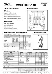 2MBI300P-140 datasheet pdf Fuji Electric