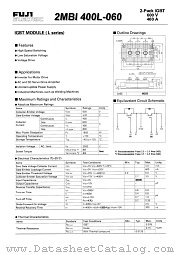 2MBI400L-060 datasheet pdf Fuji Electric