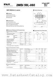 2MBI50L-060 datasheet pdf Fuji Electric