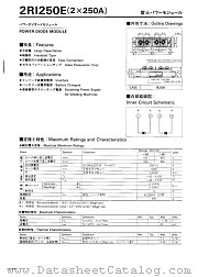 2RI250E datasheet pdf Fuji Electric