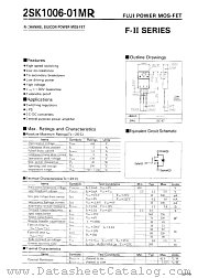 2SK1006 datasheet pdf Fuji Electric