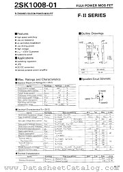 2SK1008-01 datasheet pdf Fuji Electric
