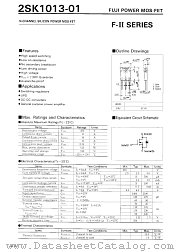 2SK1013-01 datasheet pdf Fuji Electric