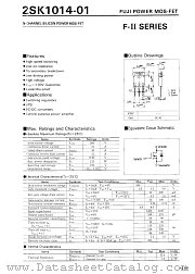 2SK1014-01 datasheet pdf Fuji Electric