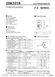 2SK1019 datasheet pdf Fuji Electric
