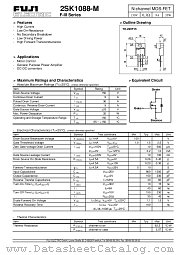 2SK1088-M datasheet pdf Fuji Electric