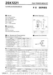 2SK1221 datasheet pdf Fuji Electric