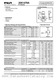 2SK1276A datasheet pdf Fuji Electric