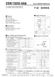 2SK1505-MR datasheet pdf Fuji Electric
