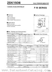 2SK1506 datasheet pdf Fuji Electric