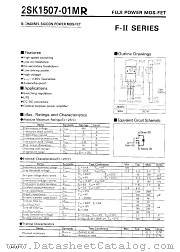 2SK1507-01MR datasheet pdf Fuji Electric