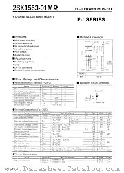 2SK1553-01MR datasheet pdf Fuji Electric