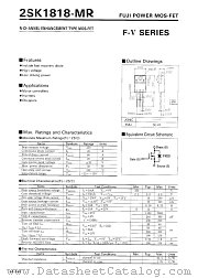2SK1818-MR datasheet pdf Fuji Electric