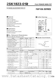 2SK1823-01R datasheet pdf Fuji Electric