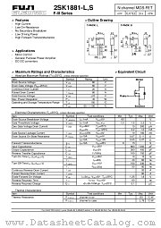 2SK1881-L datasheet pdf Fuji Electric