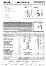 2SK2018-01L datasheet pdf Fuji Electric