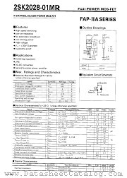 2SK2028-01MR datasheet pdf Fuji Electric