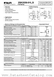 2SK2226-01S datasheet pdf Fuji Electric