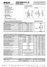 2SK2292-01L datasheet pdf Fuji Electric