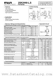 2SK2446-S datasheet pdf Fuji Electric
