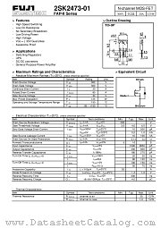 2SK2470-01MR datasheet pdf Fuji Electric