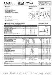 2SK2517-01S datasheet pdf Fuji Electric