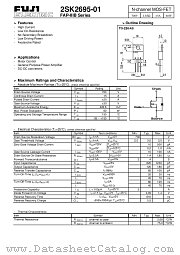 2SK2695-01 datasheet pdf Fuji Electric