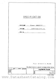 2SK2762-01S datasheet pdf Fuji Electric