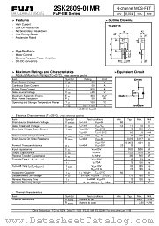 2SK2809 datasheet pdf Fuji Electric