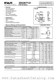 2SK2877-01 datasheet pdf Fuji Electric