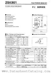 2SK901 datasheet pdf Fuji Electric