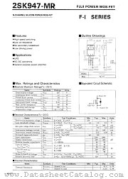 2SK947-MR datasheet pdf Fuji Electric