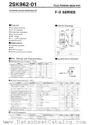 2SK962 datasheet pdf Fuji Electric