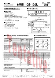 6MBI10S-120L datasheet pdf Fuji Electric