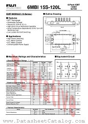 6MBI15S-120L datasheet pdf Fuji Electric