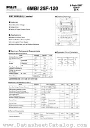6MBI25F-120 datasheet pdf Fuji Electric