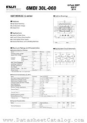 6MBI30L-060 datasheet pdf Fuji Electric