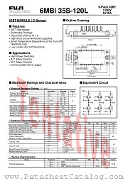6MBI35S-120L datasheet pdf Fuji Electric