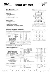 6MBI50F-060 datasheet pdf Fuji Electric
