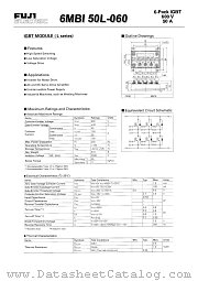 6MBI50L-060 datasheet pdf Fuji Electric