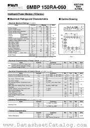 6MBP150RA-060 datasheet pdf Fuji Electric