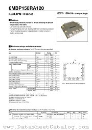 6MBP150RA120 datasheet pdf Fuji Electric