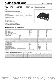 6MBP30RH060 datasheet pdf Fuji Electric